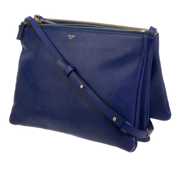 Celine Leather Trio Large Crossbody - Picture 1 of 7
